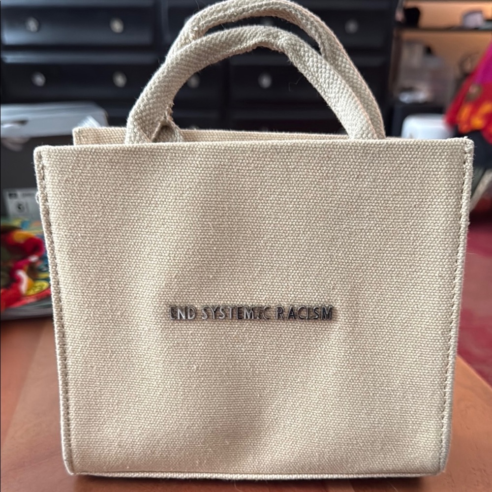 Brandon Blackwood Mini ESR Canvas Tote – “End Systemic Racism”